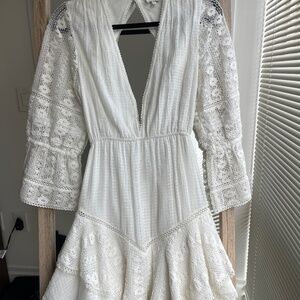 Adorable white HEMANT & NANDITA dress size small